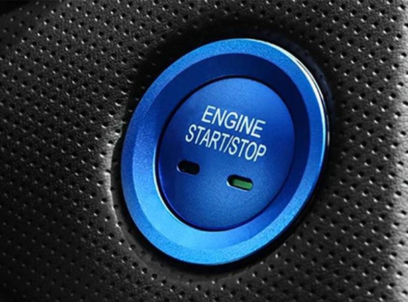 Fahrzeuginnenraum Kompatibel Mit Cadillac Für SRX Für XT5 Für CT6 Für Cts Für XTS Automotor Push Start Stop Button Ring Abdeckkappe Aufkleber Ersatzteile(3) von CHEFRU