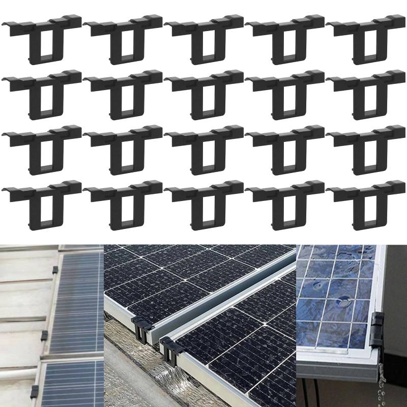 20 Stück Solarpanel Wasserablauf Clips 30 mm, Entwässerung Clips Photovoltaik Panels Wasser, Dauerhaft ABS-Material Wasserablauf Clips PV Module 30mm für Wasser Ablauf Photovoltaik Panel Ablauf Clips von CHENKEE