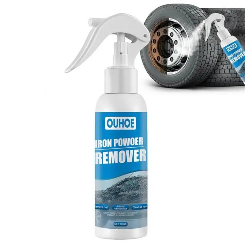 CHENRI Ouhoe Iron Powder Remover, Rost Entferner Reinigungsspray, Auto Rostumwandler Spray, Rostentferner Sprayer, Rostflecken Entferner, Multifunktions-Rostentfernungsspray für Metall (100ML) von CHENRI