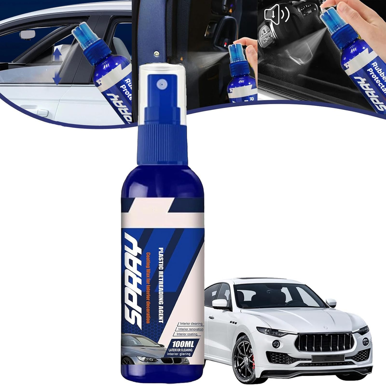 Car Rubber Seal Protectant, Auto-Gummidichtung Schutzmittel, Gummipflege, Gummi Spray für Automatten, Reifen, Gummipflege Auto Dichtung Winter, Autogummipflege, Auto Schutzspray für Türen, Fenster (1) von CHENRI