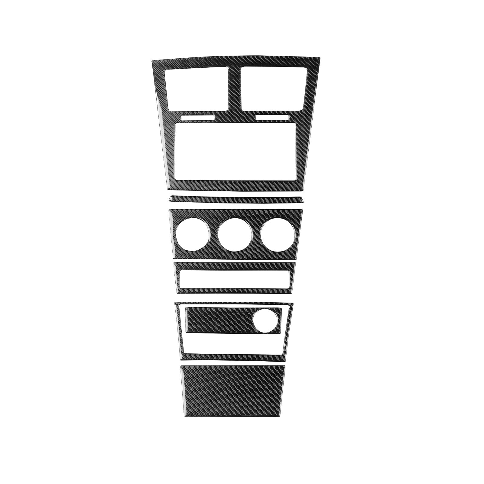 echter Kohlenstoff Aufklebersatz Für Die Abdeckung Der Zentralen Bedienkonsole Im Auto, Schwarzer Innenaufkleber Aus Kohlefaser, Passend Für Dodge Caravan 2008–2010 Autoinnenraum von CHENXILONG