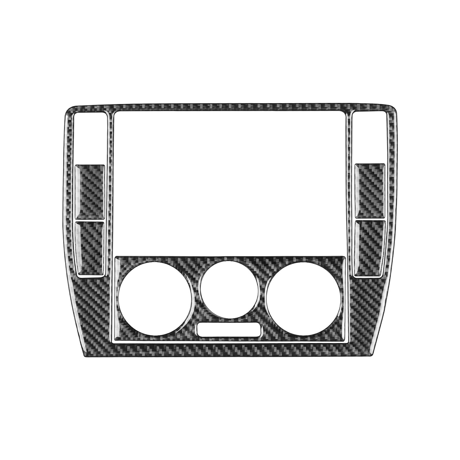 echter Kohlenstoff Autoradio-AC-Bedienfeld-Aufkleber-Set, Schwarzer Carbon-Faser-Innenaufkleber, Passend Für VW Passat B5 2001–2005 Autoinnenraum von CHENXILONG