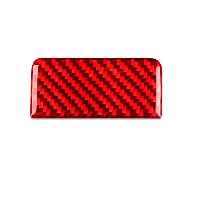 echter Kohlenstoff Für Jaguar FJ Cruiser 2007-2021 Handschuhfach Griff Dekoration Aufkleber Aufkleber Auto Innen Carbon Faser Aufkleber Autoinnenraum(Red Carbon Fiber) von CHENXILONG