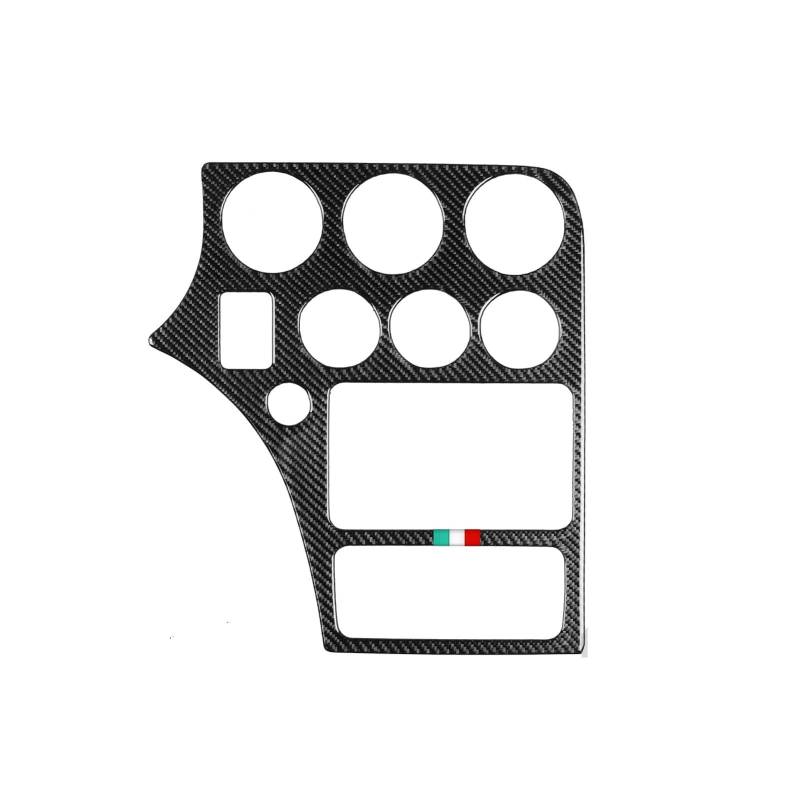 echter Kohlenstoff Passend Für Alfa Romeo 159 2005–2011, Schwarzer Carbonfaser-Autoinnenaufkleber, Center Control CD-Panel, AC-Luftauslass-Aufkleber Autoinnenraum(LHD) von CHENXILONG