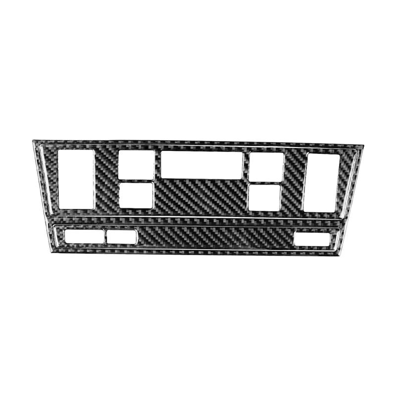 echter Kohlenstoff Passend Für BMW 5er M5 E39 1998-2003 Schwarzer Carbonfaser-Innenaufkleber Auto-AC-Bedienfeld-Aufklebersatz Autoinnenraum von CHENXILONG