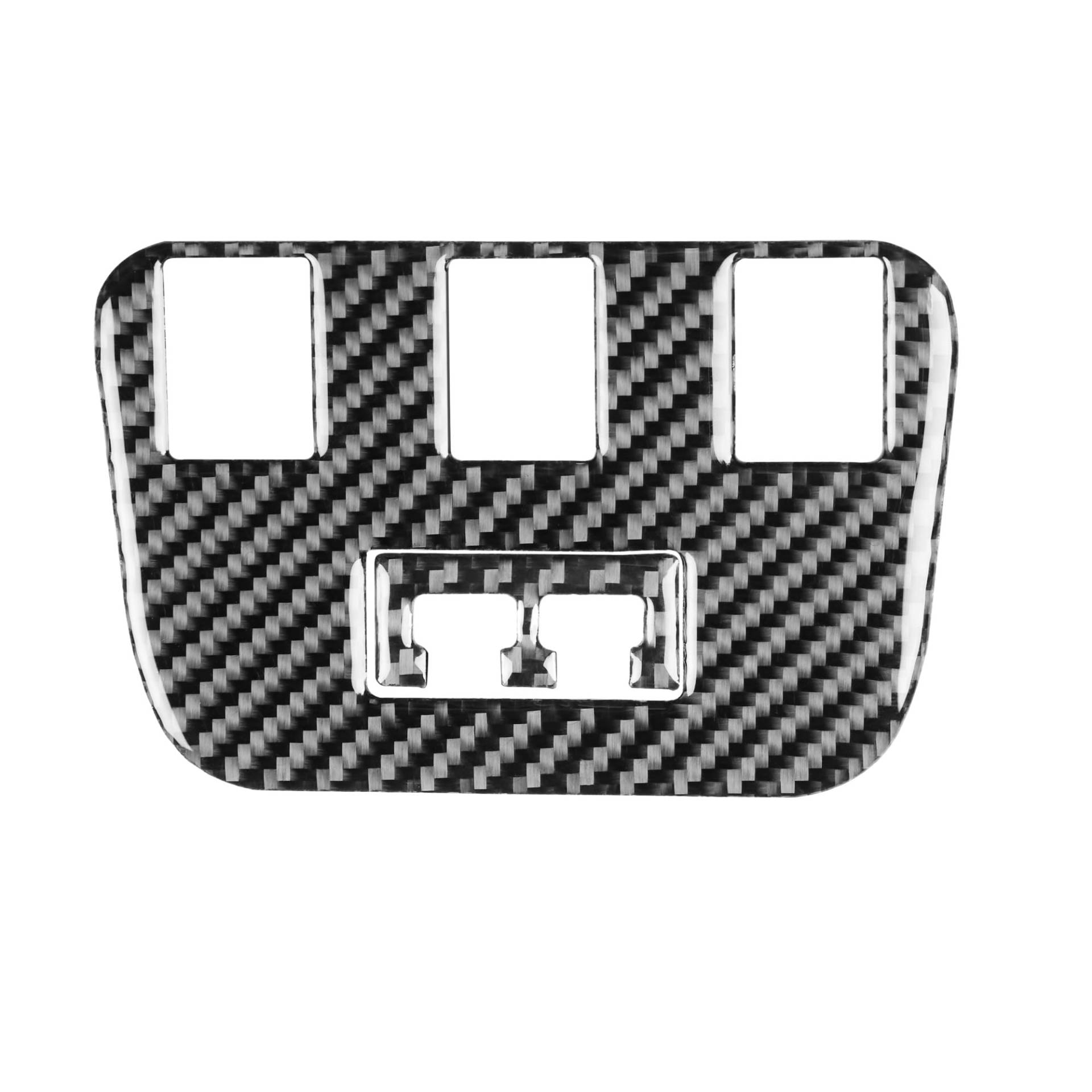 echter Kohlenstoff Passend Für Chrysler 300 2011-2023 Auto-Heck-USB-Panel-Dekoraufkleber-Set, Schwarzer Carbon-Faser-Innenaufkleber Autoinnenraum von CHENXILONG