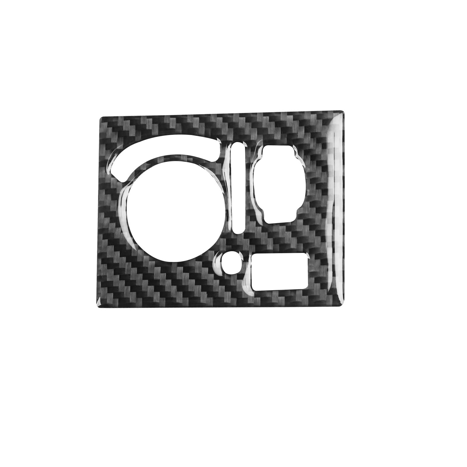 echter Kohlenstoff Schwarze Kohlefaser-Innenaufkleber, Auto-Scheinwerfer-Schalter-Panel-Dekorationsaufkleber, Passend Für Dodge Caravan 2008–2010 Autoinnenraum(B) von CHENXILONG