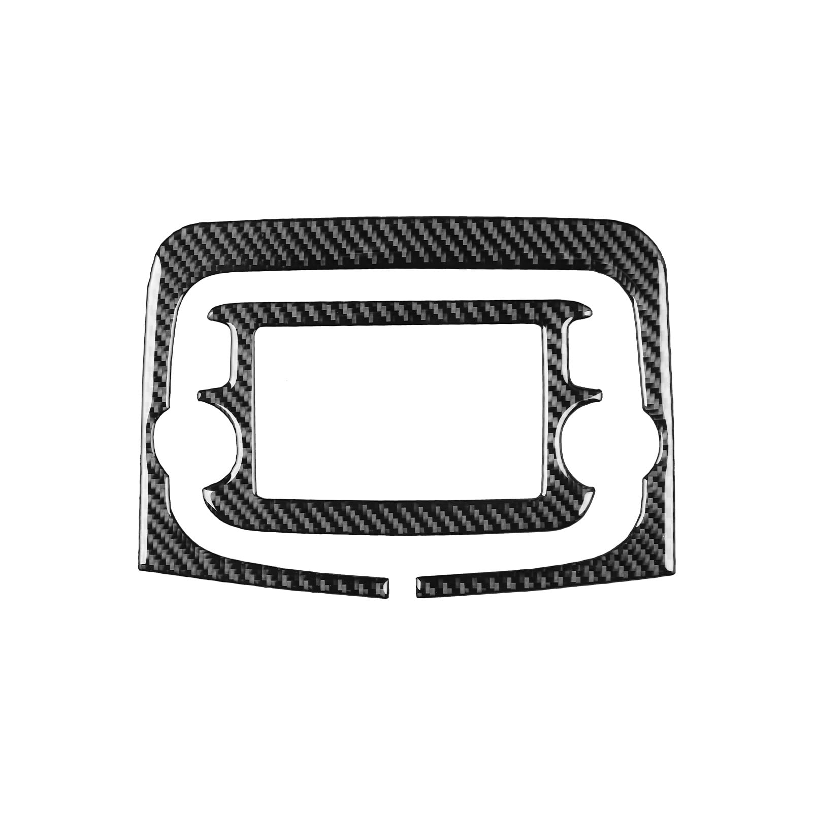 echter Kohlenstoff Schwarzer Carbonfaser-Innenaufkleber, Auto-Touchscreen, Radiorahmen, Dekorationsaufkleber, Passend Für Fiat 500L 2014–2017 Autoinnenraum von CHENXILONG