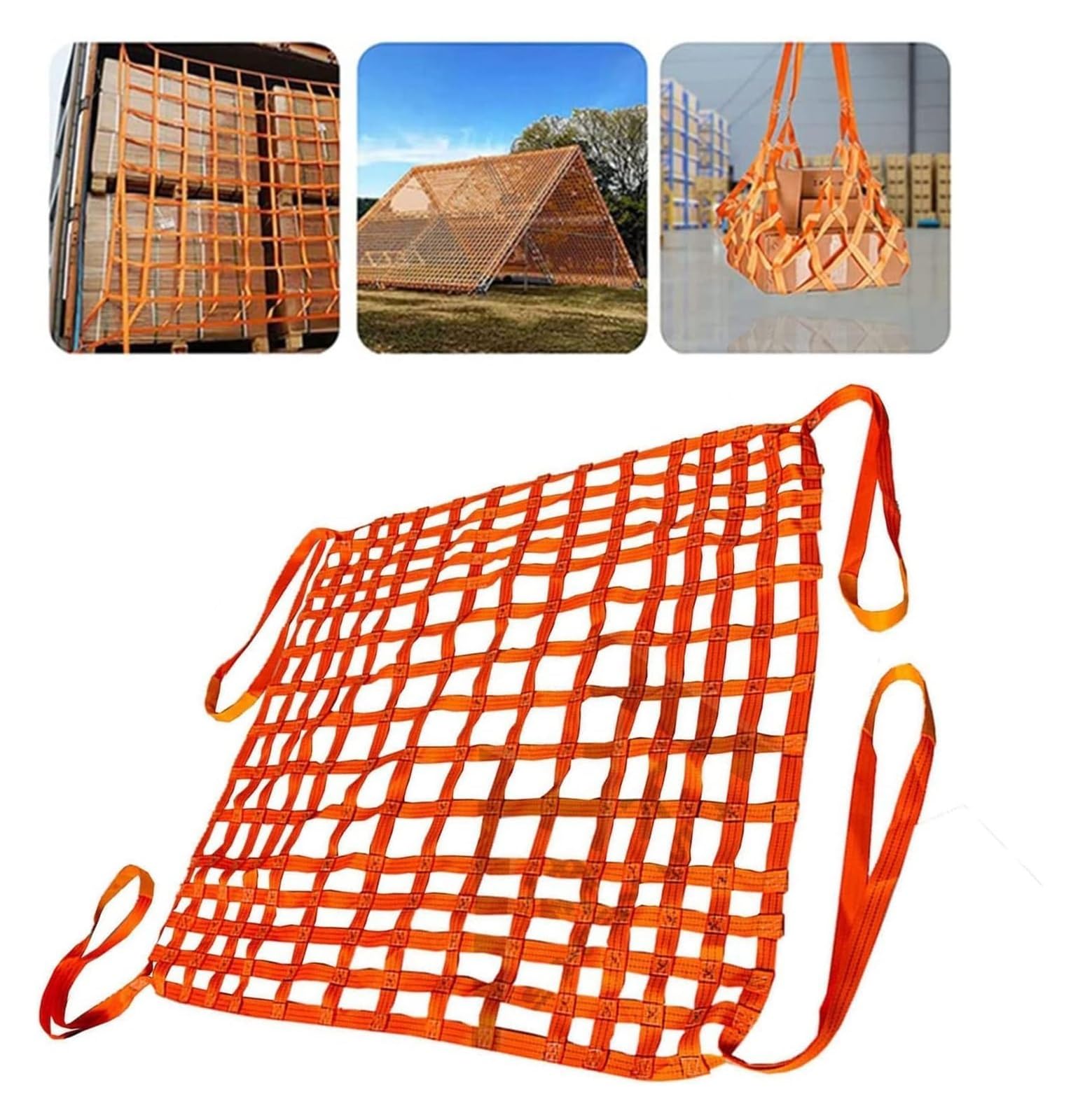 CHENYUOZ Hebe-Hebenetz, Frachtnetz, Ladungsnetz for Anheben von Aufhängungen, Ladungshebetaschen, Hochleistungs-Hebeschlingennetz(4 X 4M/Mesh 20cm/Load 3.5t) von CHENYUOZ