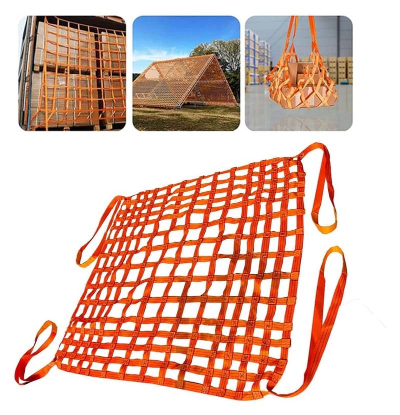 CHENYUOZ Hebe-Hebenetz, Frachtnetz, Ladungsnetz for Anheben von Aufhängungen, Ladungshebetaschen, Hochleistungs-Hebeschlingennetz(4 X 4M/Mesh 20cm/Load 3.5t) von CHENYUOZ