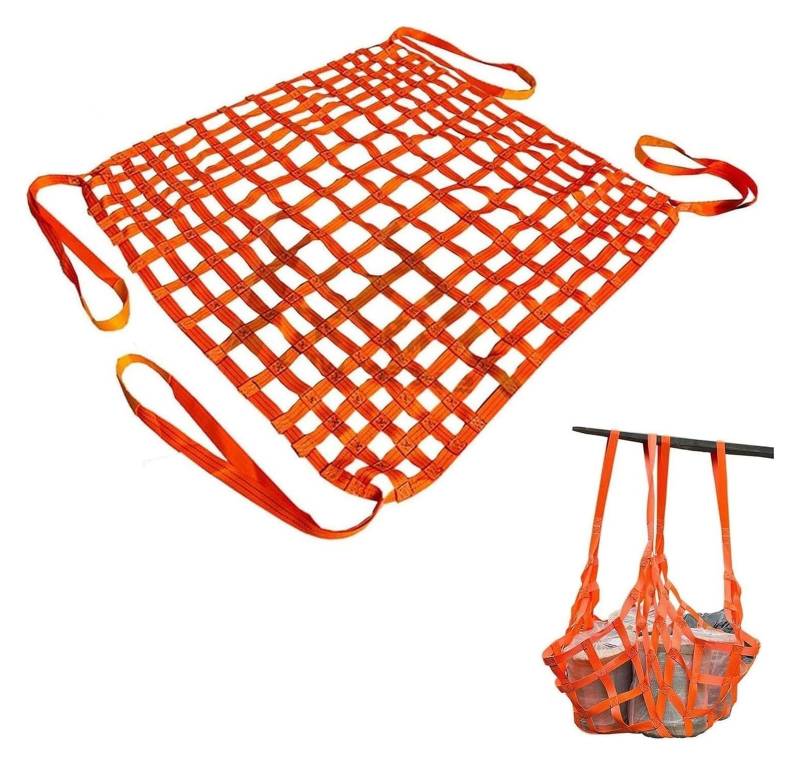 Hebe-Hebenetz, Frachtnetz, Elastisches Ladungsnetz, Hochleistungs-Schlingennetz, LKW-/Anhänger-/Ladungsnetz for Heben und Abschleppen(2 X 2M/Mesh 15cm/Load 2.5t) von CHENYUOZ