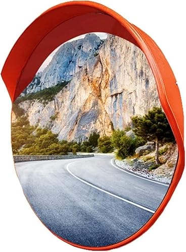 CHFYIJYHM Safety Traffic Mirror für Lane, verstellbar, gebogen, PC, Sicherheit, Konvex, für Lane, Weitwinkel, Spiegel, Garage, Parkplatz (75 cm) von CHFYIJYHM