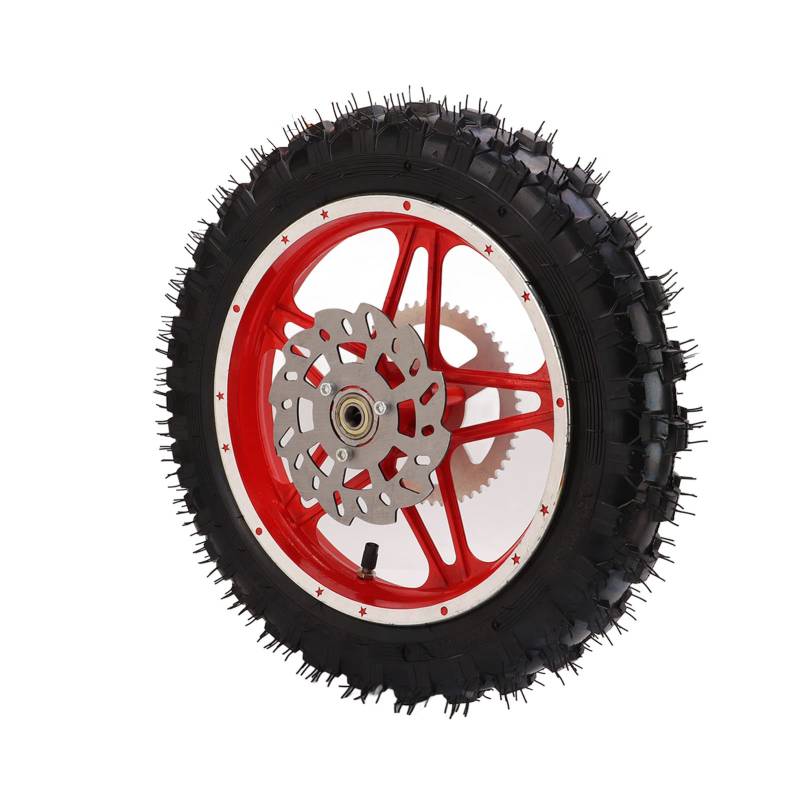 2,5-10 Zoll Hinterrad Rand Reifenbaugruppe Nonslip Weast für Offroad-Motorräder, Schmutzgrubenräder, Komplette Reifen, Innenrohre, Lager von CHICIRIS