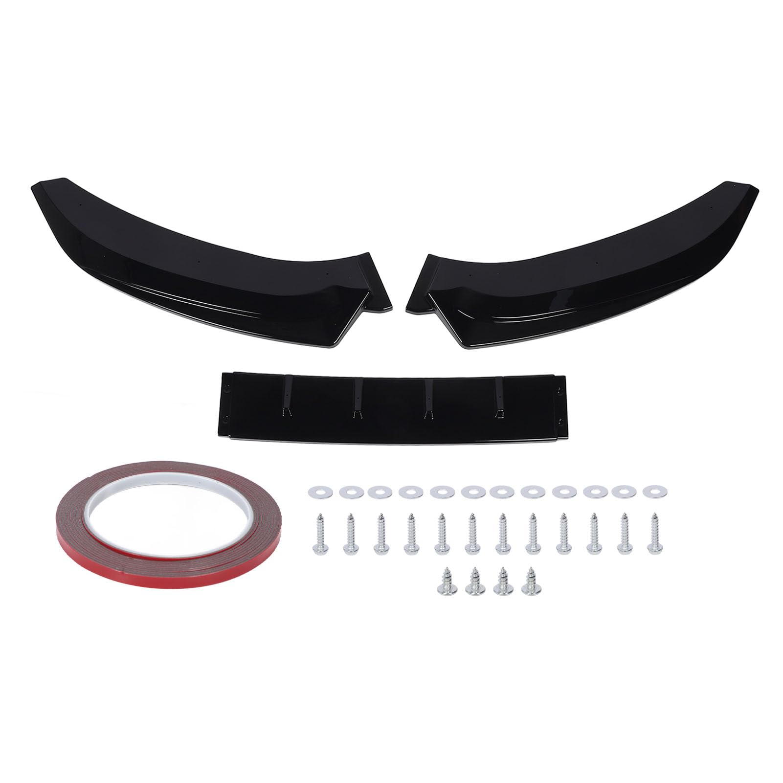 3pcs Vordere Stoßfänger Lip Body Kit Frontschürospoiler Glänzender Schwarzer Rennsport-Look-Lip-Spoiler-Ersatz für S4 B8.5 S-Line 2013 Bis 2016 von CHICIRIS