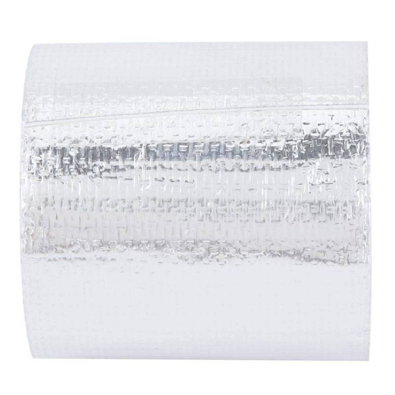 5m X 5cm Auto Reflektierendes Hitzeschild Wrap Tape Hocheffizientes Aluminiumfolie Klebeband für Autozubehör (Silber 5M*5Cm) hittebestendige folie von CHICIRIS