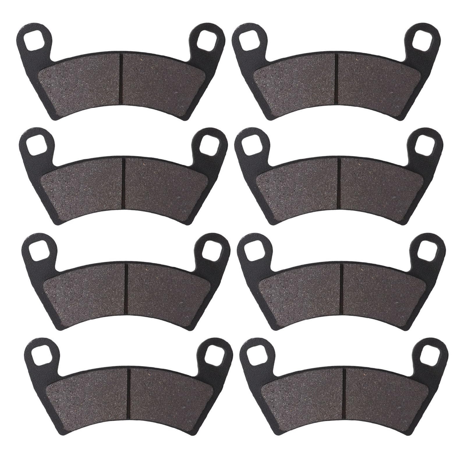 8-teiliges Metall-Bremsbelag-Set Vorne und Hinten 2203747, Rostfreies Ersatz-Bremsbelag-Set Vorne und Hinten, Passend für RZR XP 1000 2014–2020 von CHICIRIS