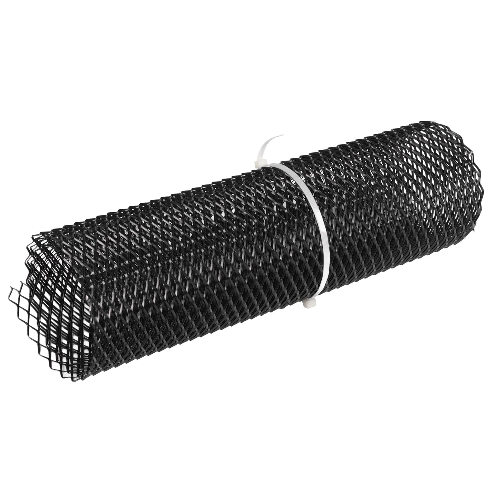 Auto Vorne in der Mitte Kühlergrill, Auto Vorne, Mitte Gitter Gitter Rhombic Mesh Stabile Struktur Aluminium Universal Fit für Autos (Schwarz) von CHICIRIS