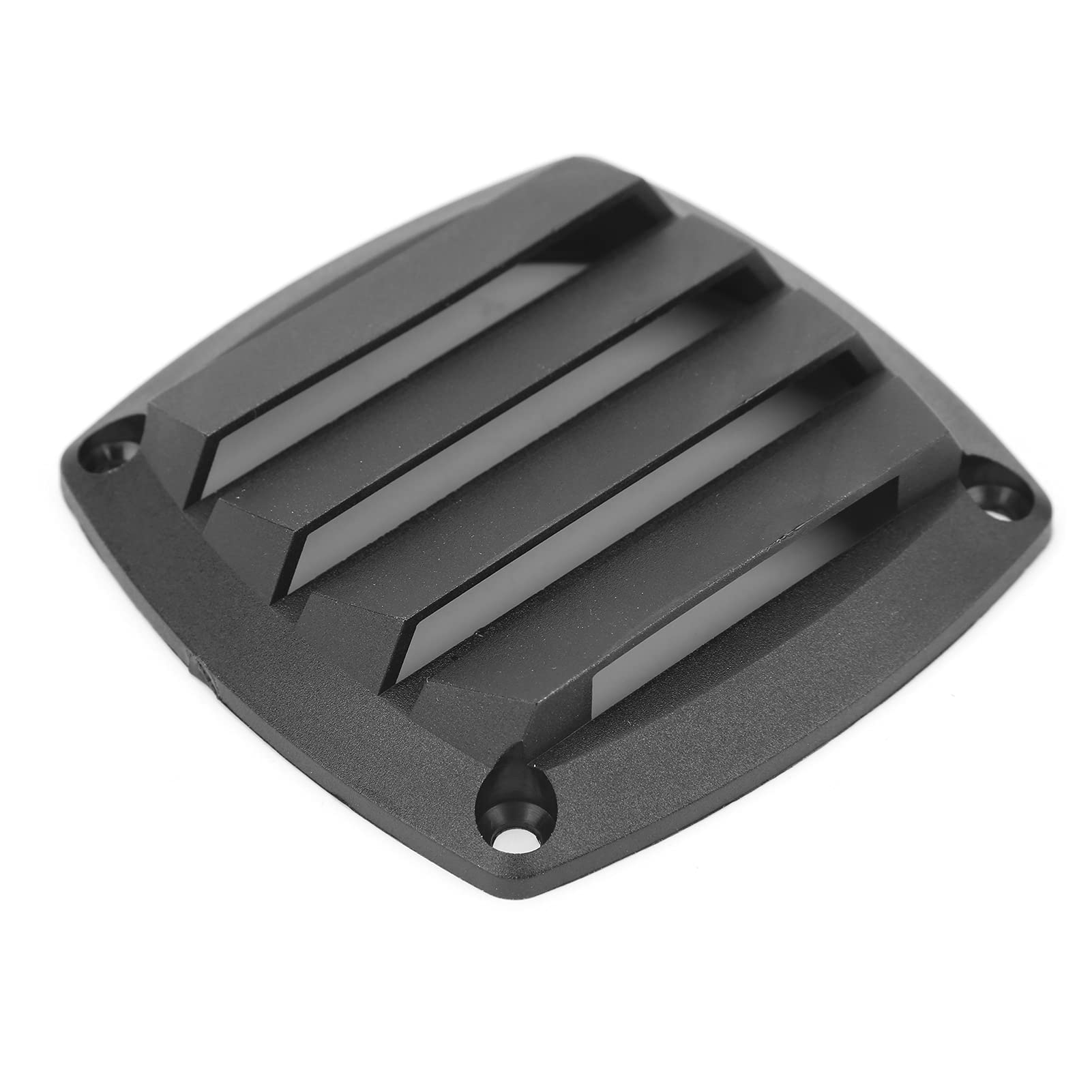 CHICIRIS 3 Zoll Marine Air Vent Grille Ducting Louver Cover, Starkes ABS, Direkter Ersatz, für Yacht, Schwarzer Kunststoff von CHICIRIS