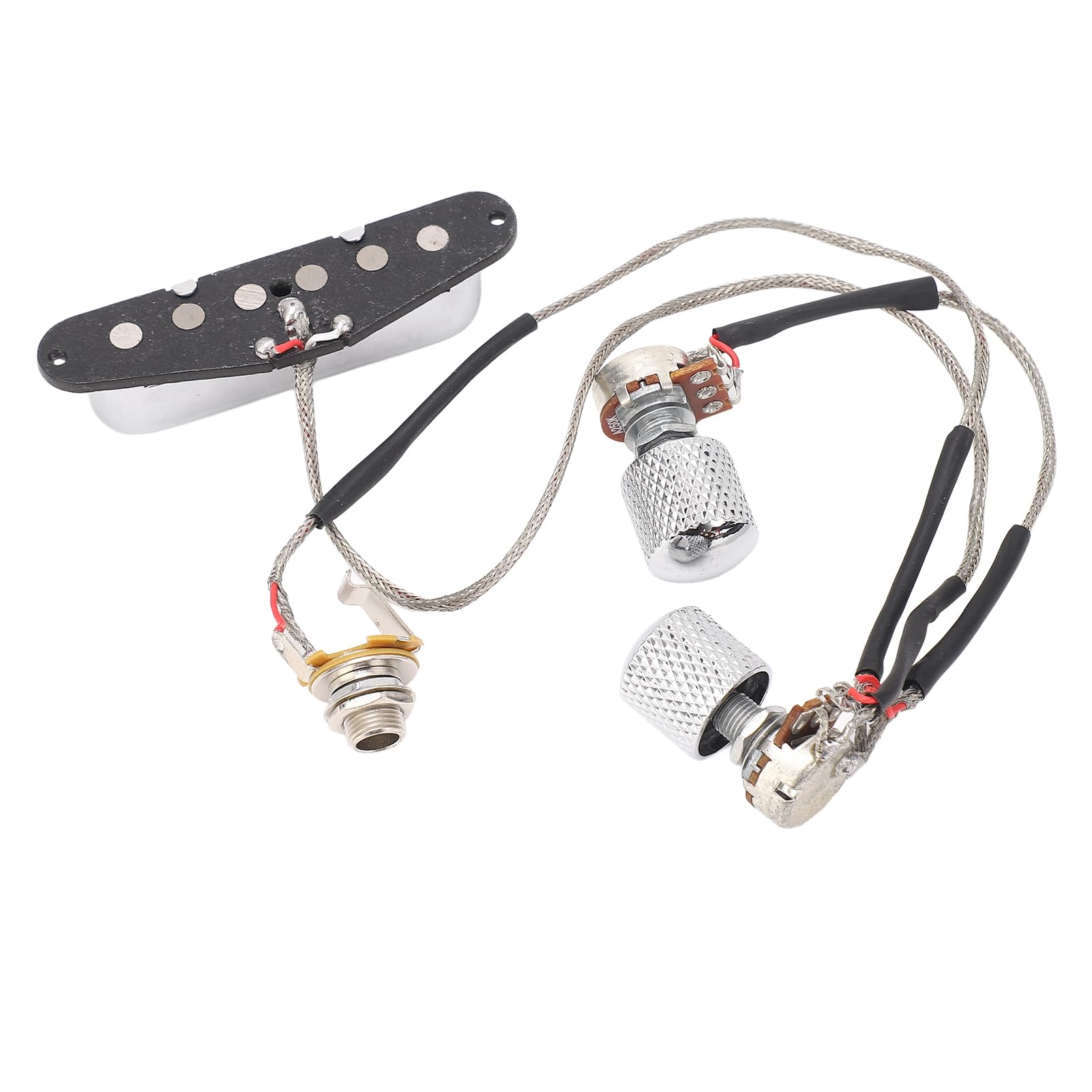 CHICIRIS E-Gitarren-Tonabnehmer, GMA23, Vorverdrahteter Gitarren-Hals-Tonabnehmer, Magnet 1T1V, E-Gitarren-Tonabnehmer mit 250K-Potentiometer, 6,35-Ausgangsbuchse für TL von CHICIRIS