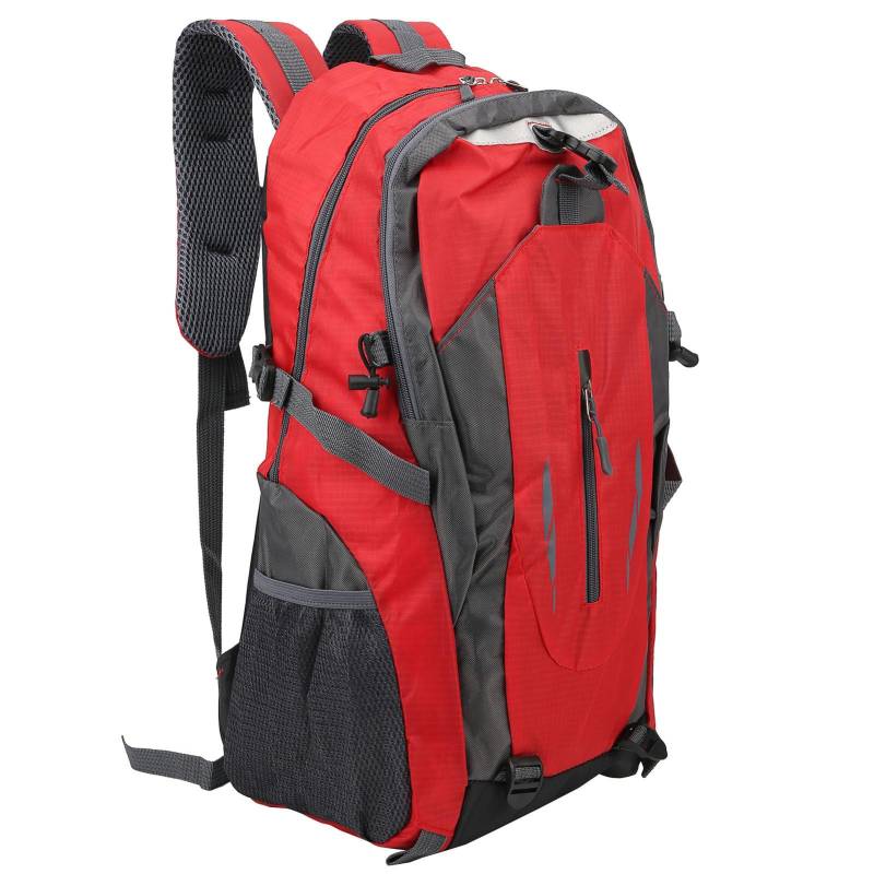 CHICIRIS Nur, Wasserdichter, Leichter Nylon- mit Mehreren Taschen für Outdoor-Sport, Klettern, Wandern, Reisen, Camping (Rot) von CHICIRIS