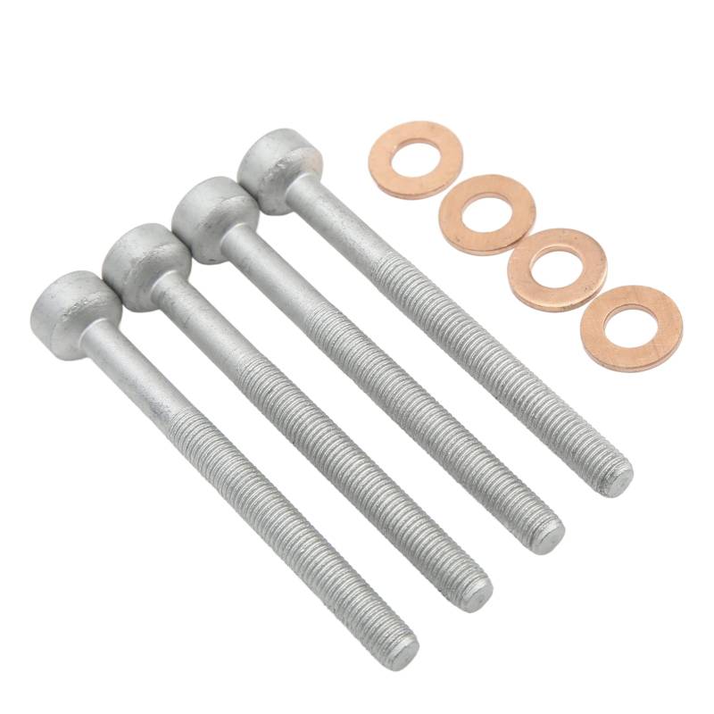 Einspritzdüsen-Schrauben-Schrauben-Unterlegscheiben-Set 8pcs Einspritzdüsen-Schrauben Dichtungsscheiben Autozubehör Ersatz autopart popular von Keenso