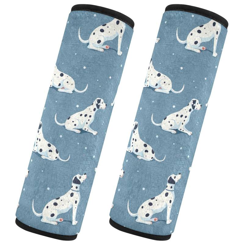 CHIFIGNO Funny Dogs Yoga Poses Sicherheitsgurtbezug Weiche Autositzgurte Abdeckung 2 Stück Schultergurt Kissen für Autotasche von CHIFIGNO