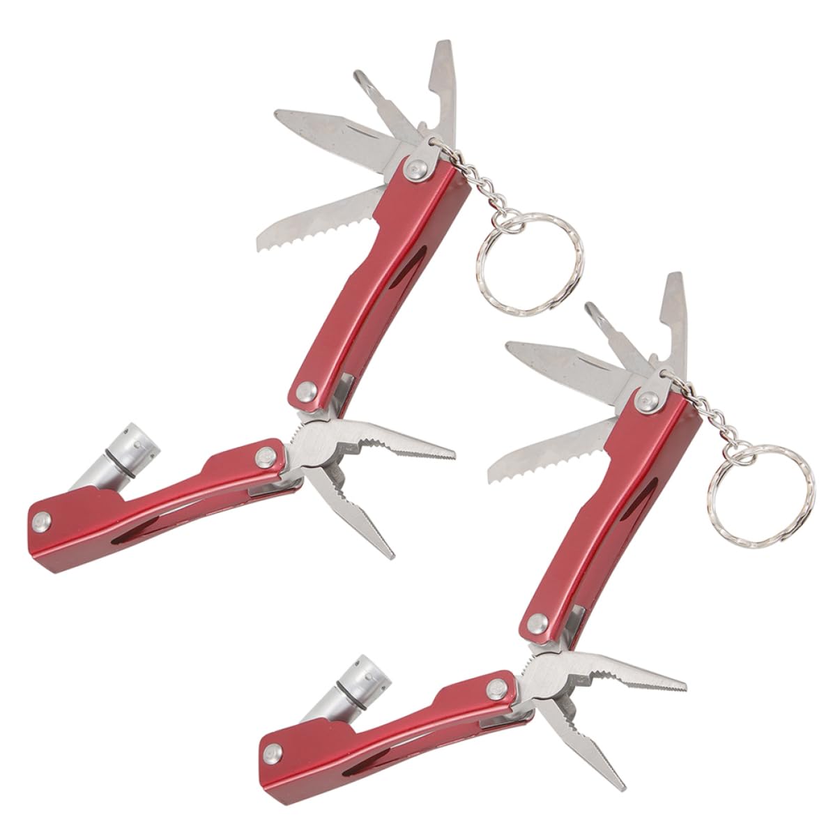 2st Am Fahrzeug Montierte Klappzange Camping-werkzeuge Mini-zangen-werkzeuge -zange -zange Campingzange Multitool-zange -werkzeuge Rostfreier Stahl Rot CHILDWEET von CHILDWEET