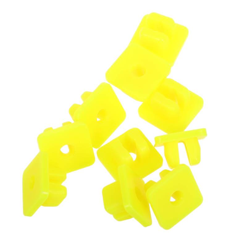 CHILDWEET 10 Stk Feste Schraubschnalle Autoclip Autozubehör Befestigungsclip Aus Kunststoff Autositz-clips Sitzschnallenclip Lautsprecherkabeladapter Auto-lautsprecher-adapter Plastik Yellow von CHILDWEET