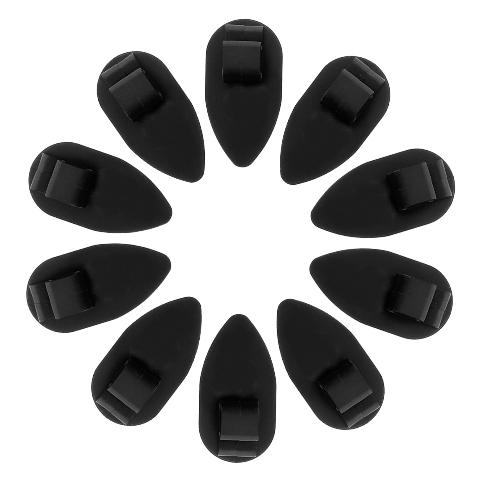 CHILDWEET 10St Autoteppichunterlage Autositzbezüge Auto-Fußmatten-Teppichclips Halter für Autoteppiche Fußmattenclip Auto-Fußmatten-Clips Automattenhalter Auto-Fußmattenklemmen Plastik Black von CHILDWEET