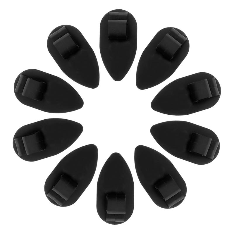 CHILDWEET 10St Autoteppichunterlage Autositzbezüge Auto-Fußmatten-Teppichclips Halter für Autoteppiche Fußmattenclip Auto-Fußmatten-Clips Automattenhalter Auto-Fußmattenklemmen Plastik Black von CHILDWEET