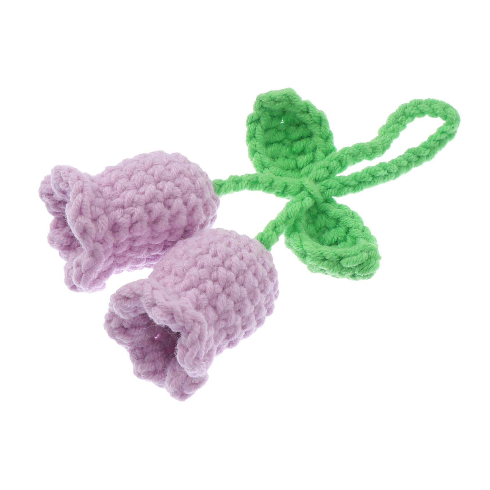 CHILDWEET 1stk Anhänger Schlüsselzubehör Gewebter Schlüsseldekor Blumendekor Gestrickte Verzierung Violet Garn von CHILDWEET