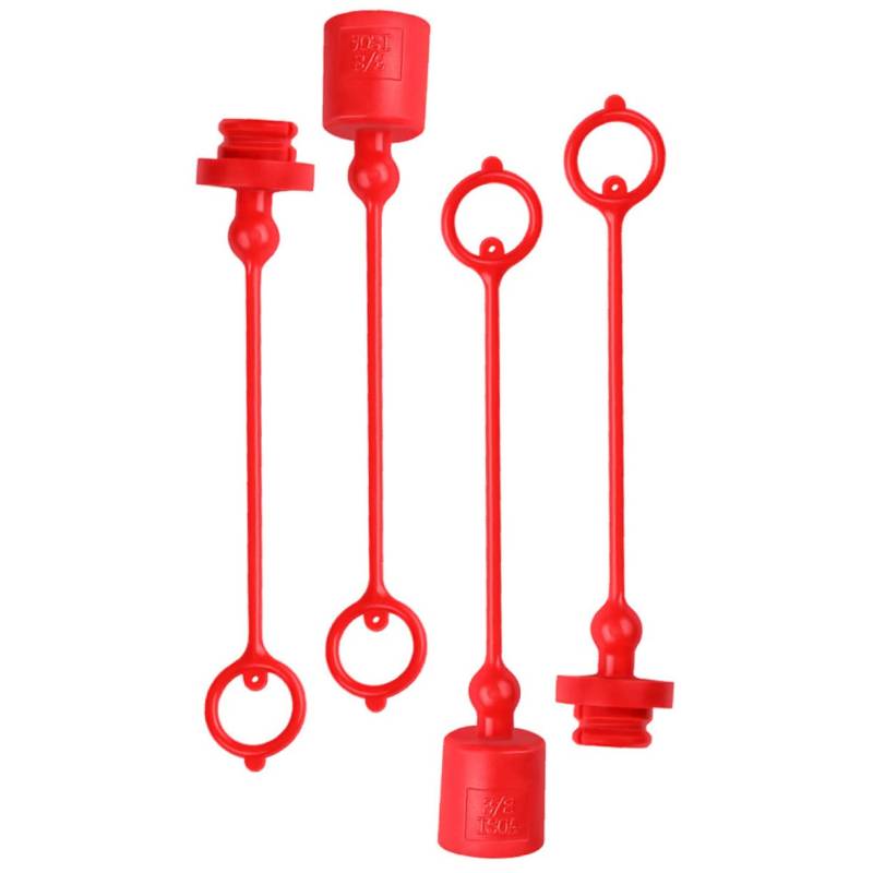 CHILDWEET 2 Sätze Stecker-Staubkappe Hydraulische Schnellkupplungen Anhängerstecker hydraulikkupplung hydraulische kupplung hydraulische Staubkappen und Stopfen Steckerabdeckungen Plastik von CHILDWEET