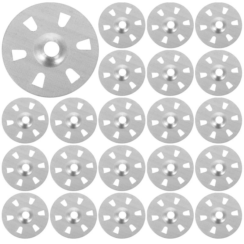 CHILDWEET 200St Sechs-Loch-Dichtung Schlauch tragbar Sperre Tür Reiniger doppelt Fussel Luft Befestigungsscheiben für Schaumstoffplatten Unterlegscheiben für Dämmplatten Zinklegierung Silver von CHILDWEET