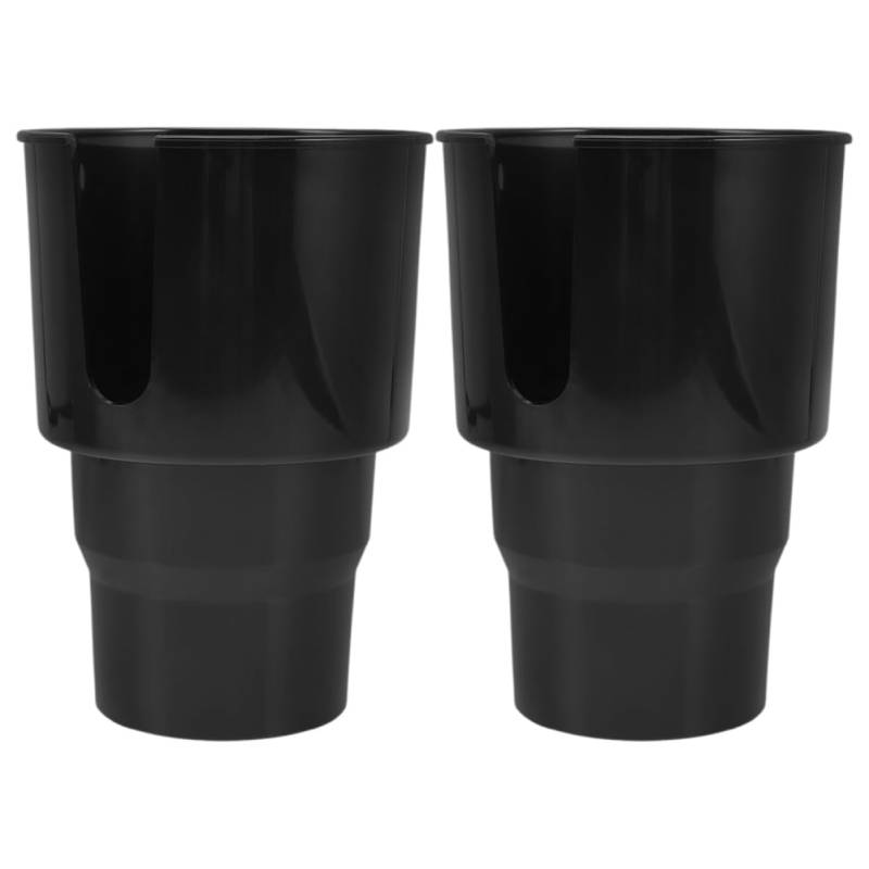 CHILDWEET 2st Getränkehalter Kaffeetassen Autohalter Für Wasserflaschen Autozubehör Adapter Für Wasserflaschenhalter Becherhalter-Expander Fürs Auto LKW-zubehör Abs Black Wiederverwendbar von CHILDWEET