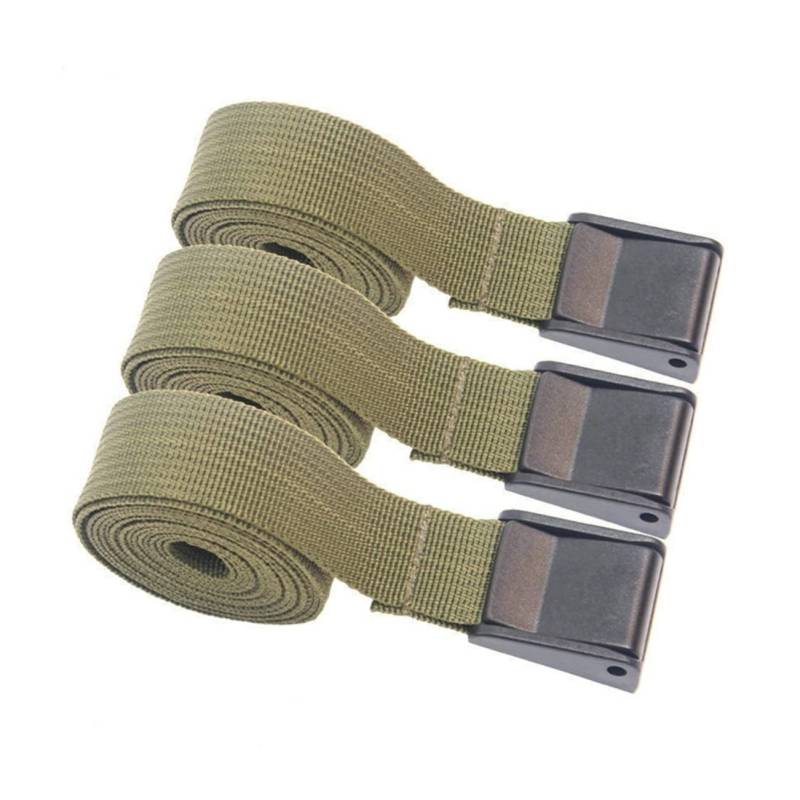 CHILDWEET 3st Gepäckband Griffbänder Ratschengurte Rucksackgurte Plane Anlage Abschleppen Gürtel Spanngurte Strapazierfähig Heben Einstellbar Sitz Olive Green Umweltschutz-kunststoffschnalle von CHILDWEET