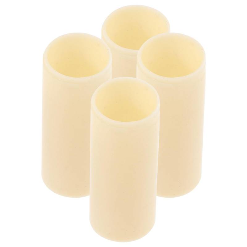 CHILDWEET 4 Stück Anhängerfederbuchse Knebelklemme Schalthebel Blattfederbuchsen Straßenband Pflanzenstützclips Schraubenschlüssel Verlängerung Holzbearbeitung Anhängerteil Nylon Beige von CHILDWEET