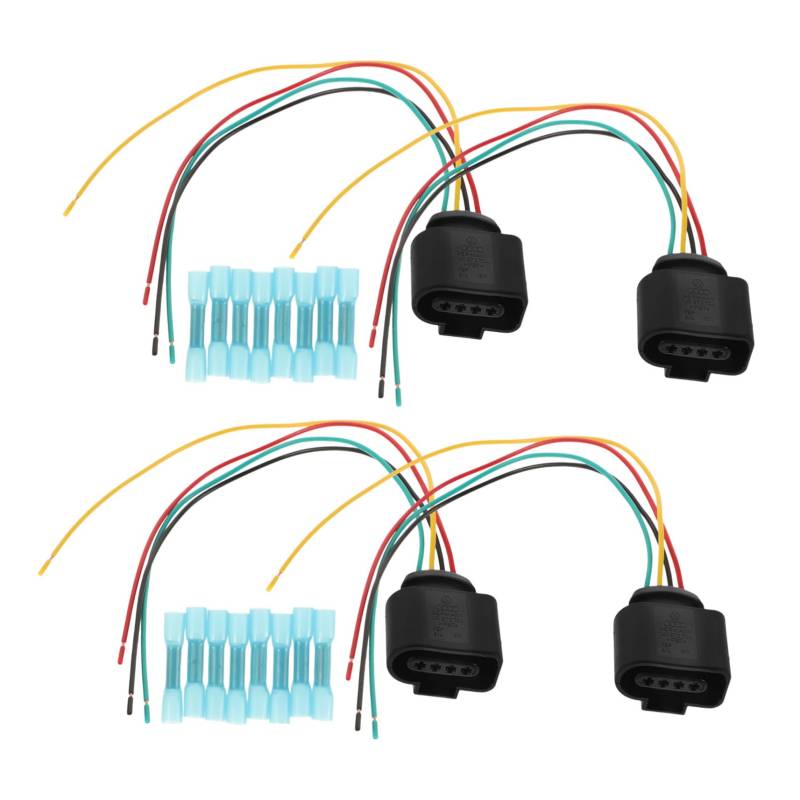 CHILDWEET 4 Stück Auto-Zündspule Zündspulenkabel für Automobile USB-Wandladegerät tragbar Auto ersatzteile Auto zübehör Akku-Schnellkupplung Zündspulenkabel für Kraftfahrzeuge Abs Black von CHILDWEET