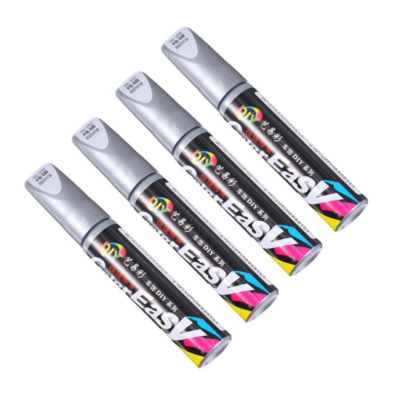 CHILDWEET 4 Stück Lackstift füllen Rad Werkzeug zur automatischen Lackpflege Malstifte reparieren Autolack car Scratch Repair kfz lackstift Kratzreparaturzubehör Autokratzer-Entferner malen von CHILDWEET