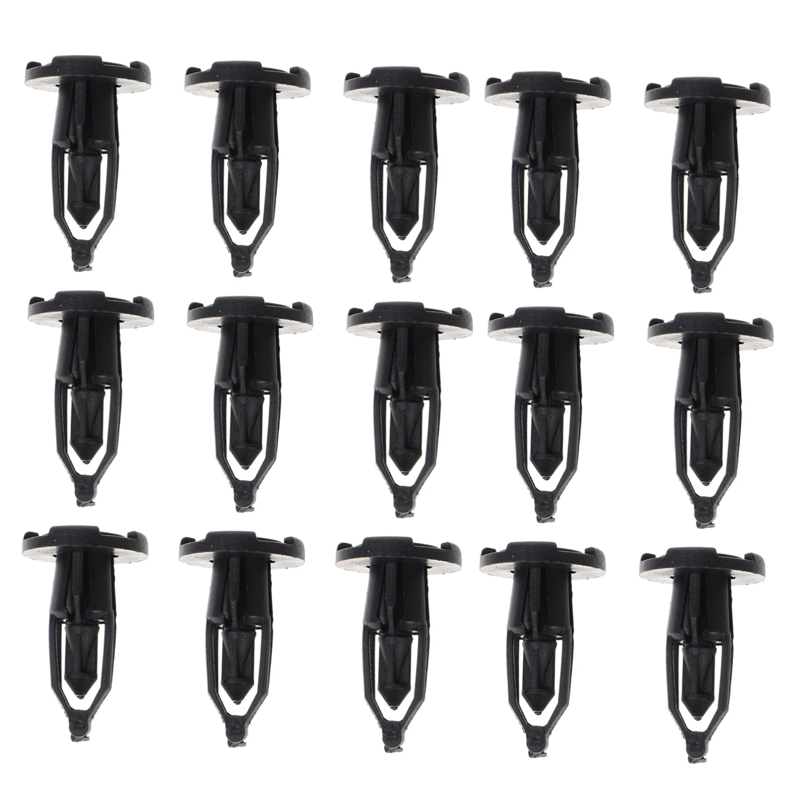 CHILDWEET 50Pcs Auto Drucktyp Retainer Clips Automotive Retainer Clips Car Automotive Befesternungsclips Stoßfänger Retainer Clips Push Type Befestigungsklammer Black Nylon von CHILDWEET