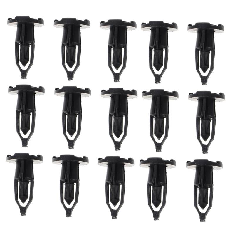 CHILDWEET 50Pcs Auto Drucktyp Retainer Clips Automotive Retainer Clips Car Automotive Befesternungsclips Stoßfänger Retainer Clips Push Type Befestigungsklammer Black Nylon von CHILDWEET