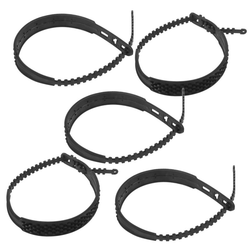 CHILDWEET 5St Auto Schneeketten Radketten für Schnee Schneesocken für Reifen Stiefel Schleudern Schneeketten Auto snow chains for cars Reifenkabel für Schnee Reifenkette Polyurethan Black von CHILDWEET