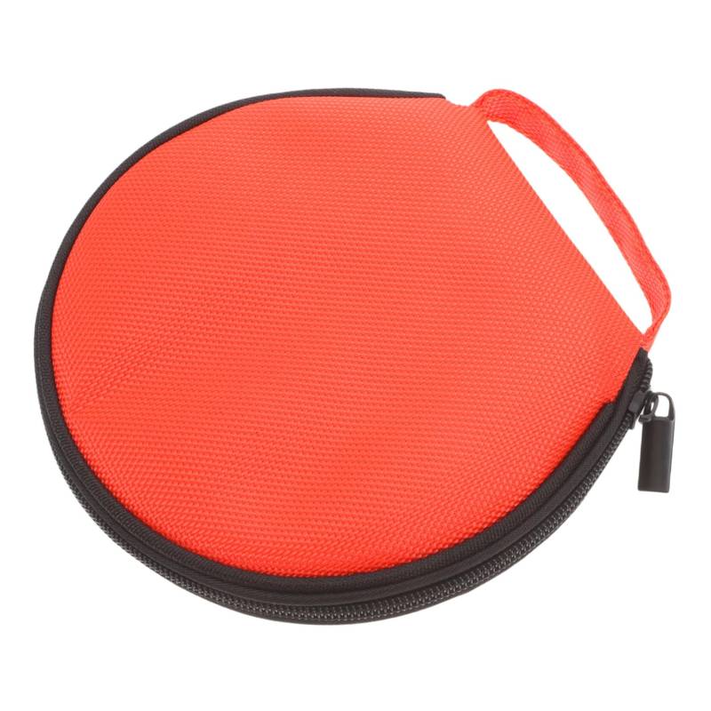 CHILDWEET Auto Cd Tasche Golfunterstützung Runde DVD Aufkleber Zubehör Auto-DVD Liebe Accessoires Sport-ohrstöpsel Zubehör Golftasche Golf Golftasche Kabellose Ohrstöpsel Oxford-Stoff Orange von CHILDWEET