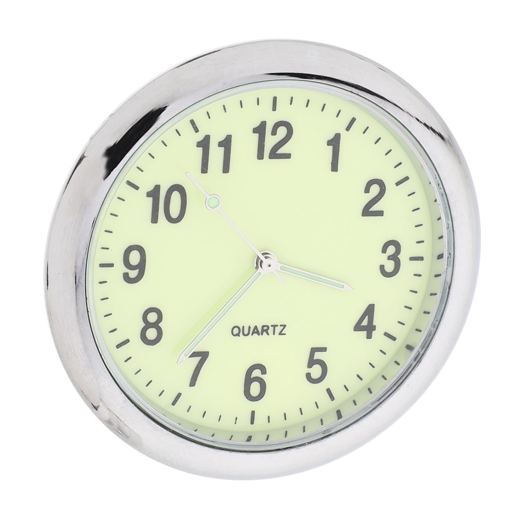 CHILDWEET Auto-Quarzuhr Auto armaturenbrett Uhr Auto Lüftungsuhr Mini-Motorraduhren Automatikuhr Uhr für Auto armaturenbrett car Clock Auto-Dashboard-Uhr Autouhren für Dash Glas Silver von CHILDWEET