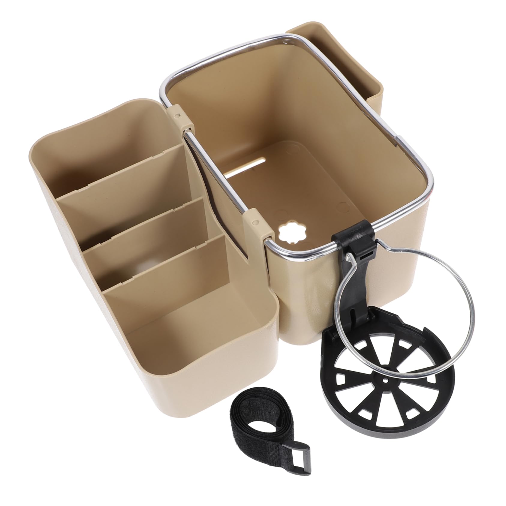 CHILDWEET Auto armlehne car Storage Box Auto Telefon Halter für Handy Auto zubehör gehäuse Konsolen-Organizer Automobilkonsolen und -organisatoren Abs Beige von CHILDWEET