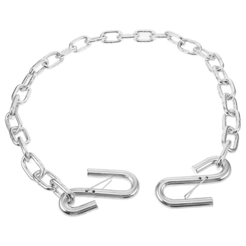 CHILDWEET Auto-karabinerhaken Abschleppen Von Sicherheitsketten Wechselrichter Verriegelungsbolzen Leistung Sperren Anti-Klapper-anhängerklemme Kette Für Schaukel Silver Rostfreier Stahl von CHILDWEET