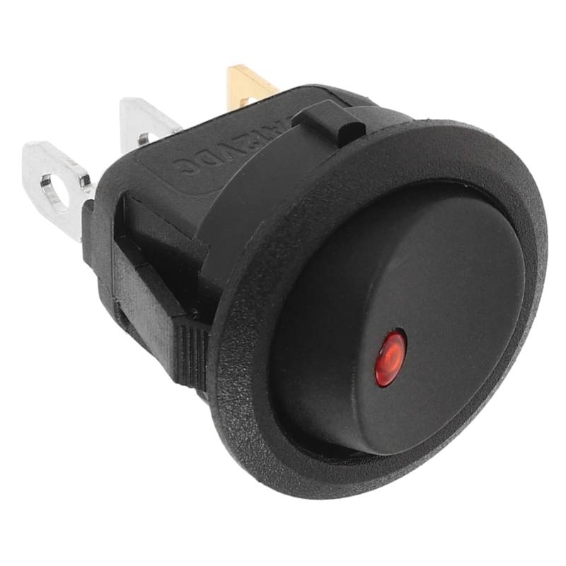 CHILDWEET RV-Schalter RV-Zubehör Schweller Knopf Universeller Blinker modernes Licht Mini-Push aus Kippschalter Anhänger Blinker-Wippschalter Wippschalter im Auto Kfz-Kippschalter Abs Black von CHILDWEET