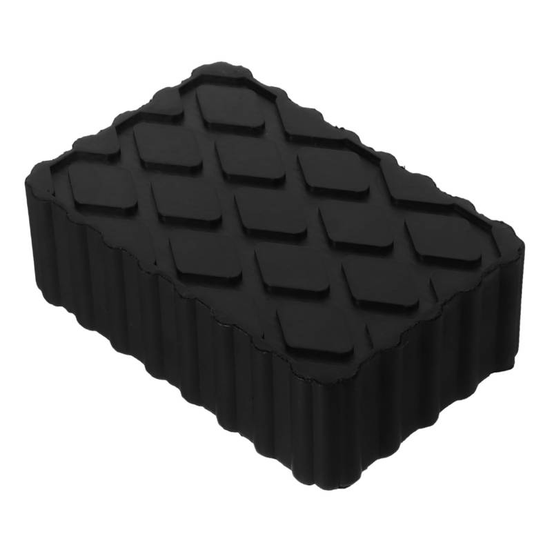 CHILDWEET Wagenheber-Stoßdämpfer Hochleistungs-Wagenheberpolster Desktop-Aquarium Sieb Wagenheberpuffer Fahrzeugheber Pad Quetschschweißpolster für Wagenheber Nivellierstützen Gummi Black von CHILDWEET