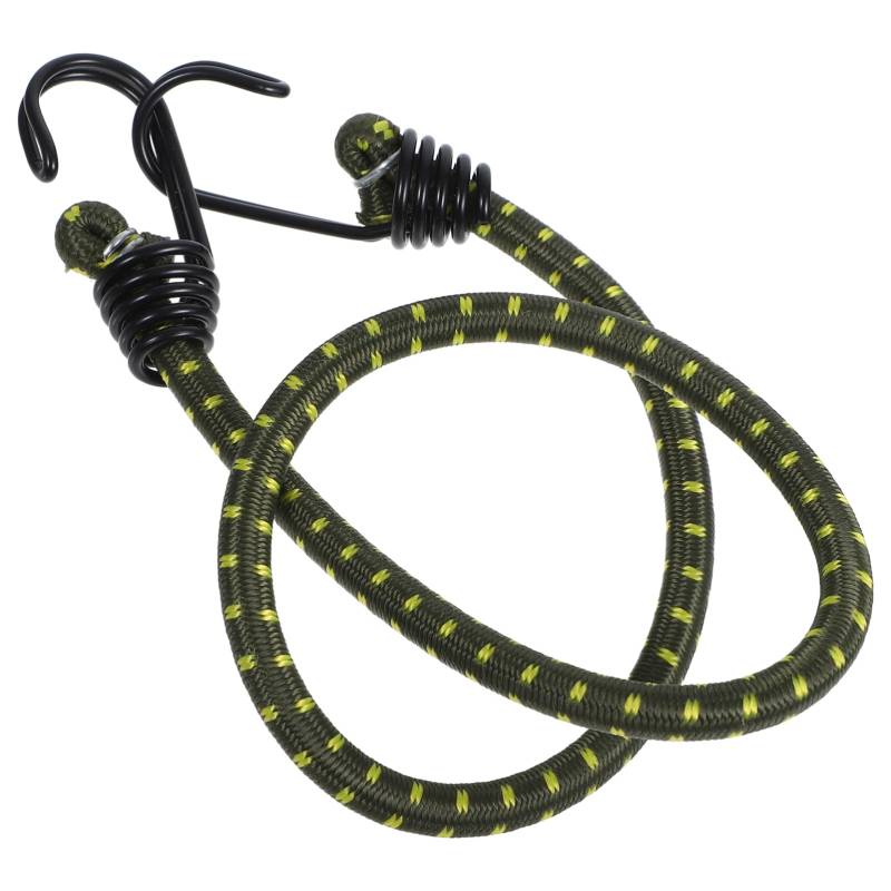 CHILDWEET Zeltseil Bungee Seil Bungee-Seile strapazierfähig im Freien Kabel mehrzweckseil Bungee-Seil mit Haken elastische Wäscheleine Bungee-Seil strapazierfähig Kunststoff Olive Green von CHILDWEET