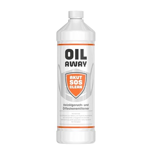 Akut SOS Clean OIL AWAY Heizölgeruch & Ölfleckenentferner | Entfernt Heizölgeruch und Dieselgeruch 1L von CHIMP TOOLS PREMIUM CAR CARE PRODUCTS