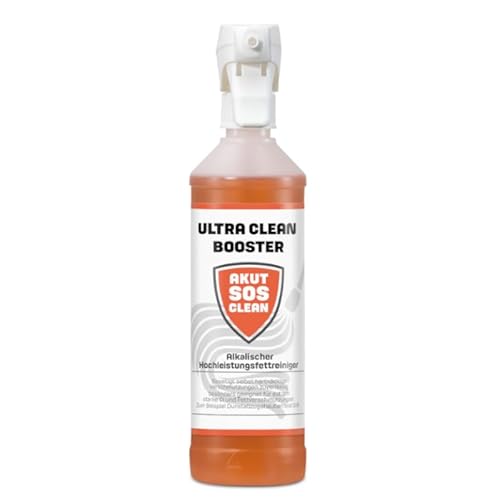 Akut SOS Clean ULTRA CLEAN BOOSTER Alkalischer Hochleistungsfettreiniger geeignet für extrem starke Öl & Fettreste von CHIMP TOOLS PREMIUM CAR CARE PRODUCTS